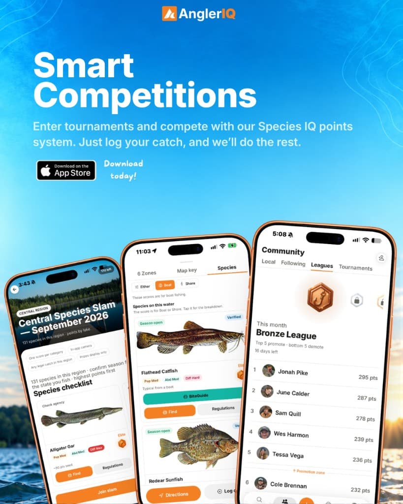 Smart Competitions. Enter tournaments and compete with the Species IQ points system.